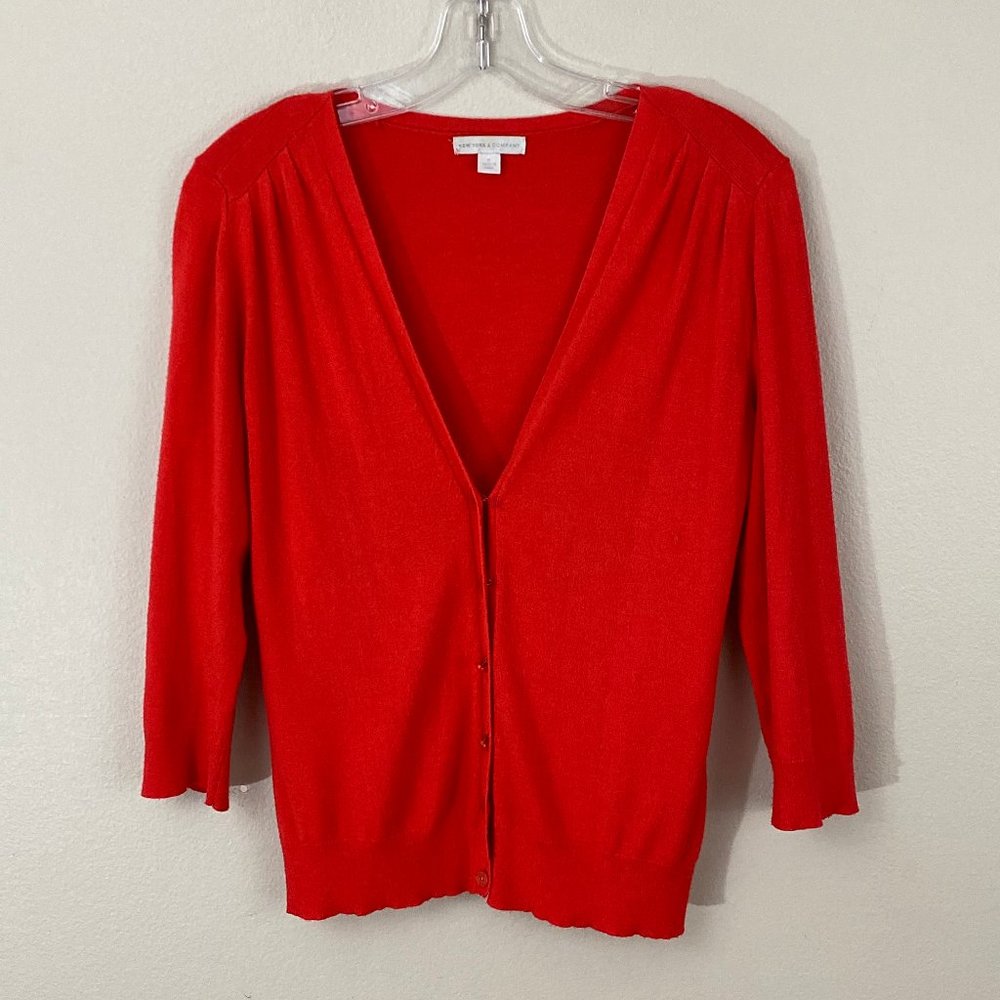 NY & Co. Coral Cardigan